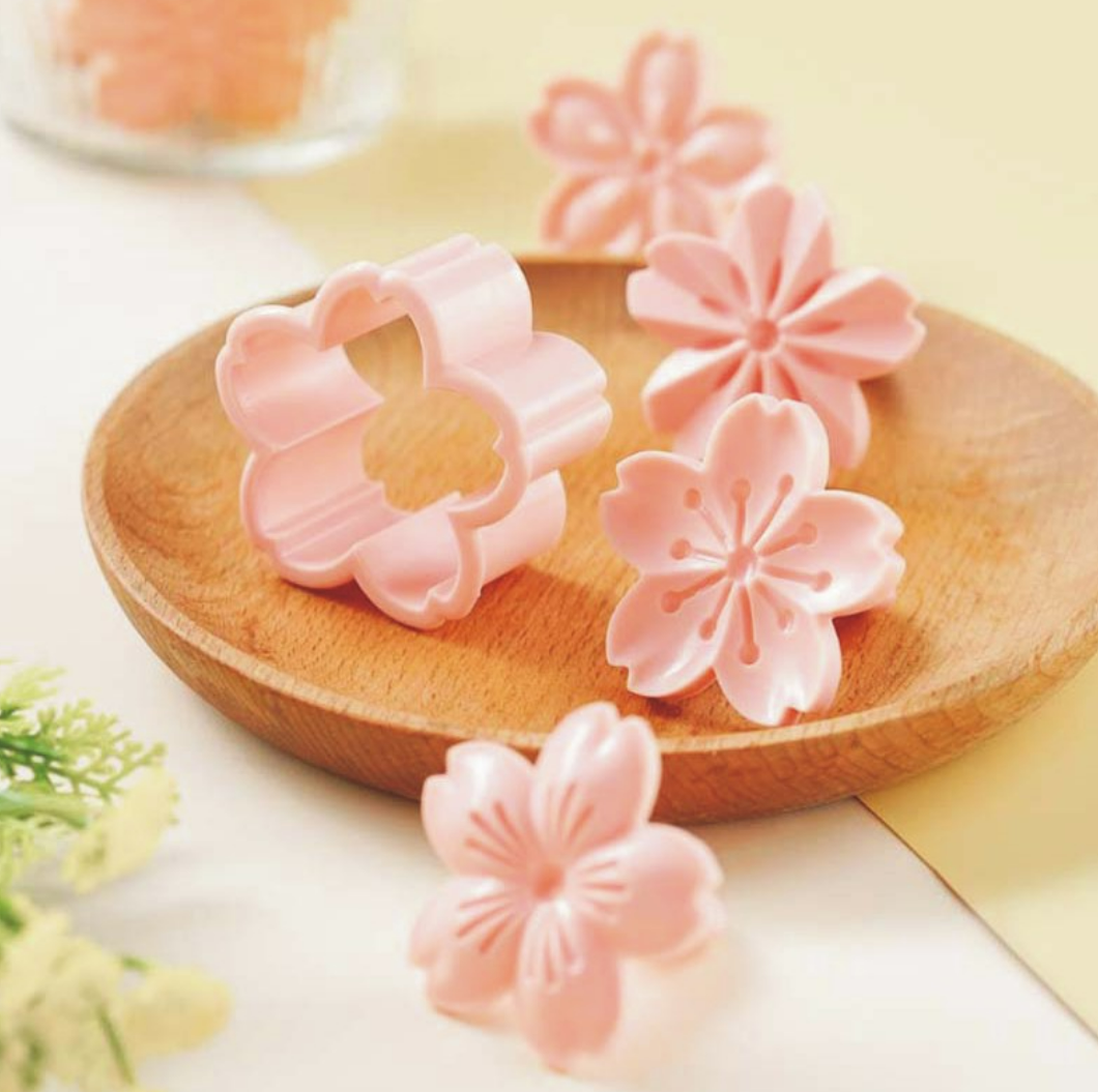 Cookie Mold set, 4pc Cherry Blossum Sakura Flowers