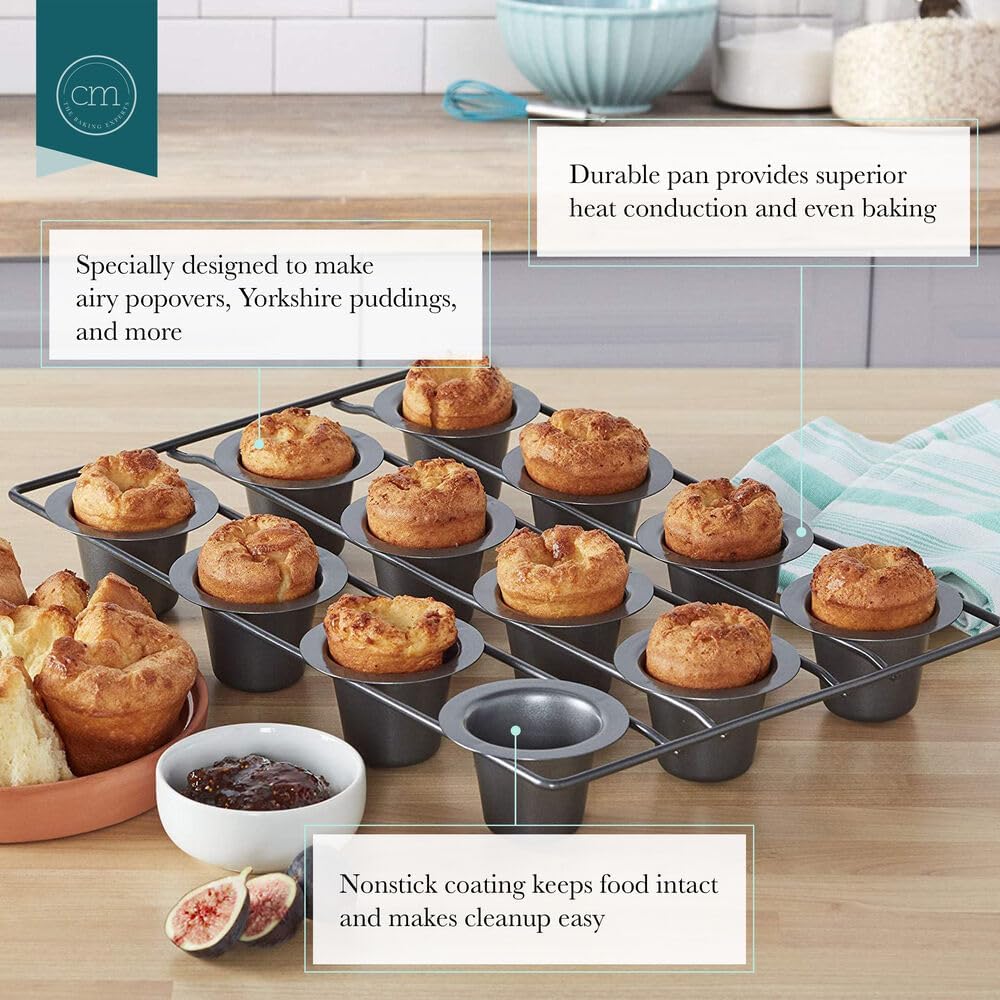 Chicago Metallic Professional Mini Popover Pan, 12-cavities