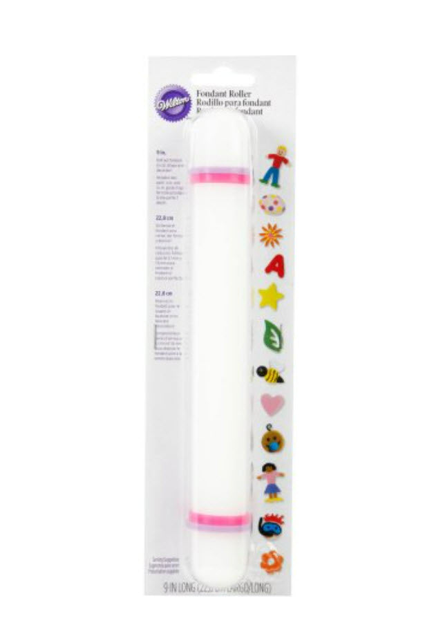 Wilton Fondant Roller, with Guide Rings - 9 inch