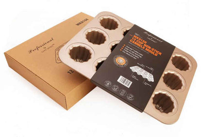 ChefMade Canelés Mould Tray, 12-cavities