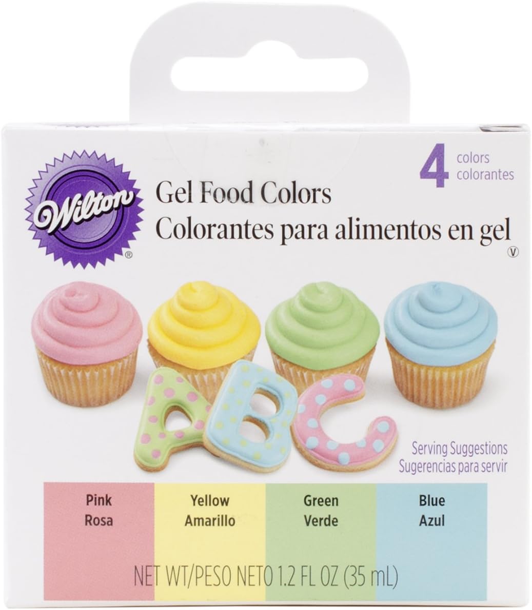 Wilton Gel Icing Color Set, 0.3 Fl Oz, Pack of 4