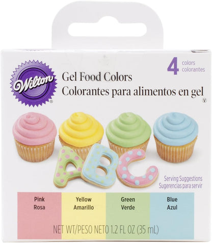 Wilton Gel Icing Color Set, 0.3 Fl Oz, Pack of 4