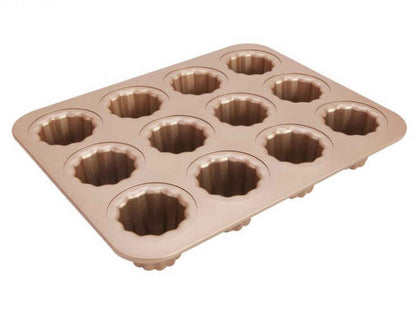 ChefMade Canelés Mould Tray, 12-cavities