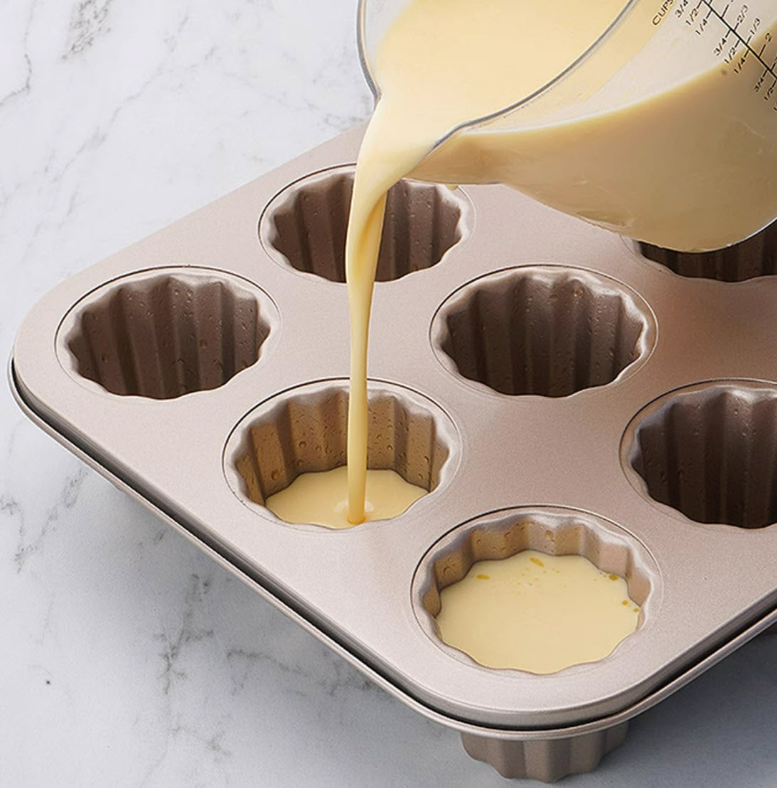 ChefMade Canelés Mould Tray, 12-cavities