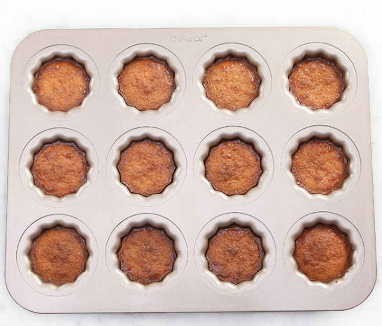 ChefMade Canelés Mould Tray, 12-cavities