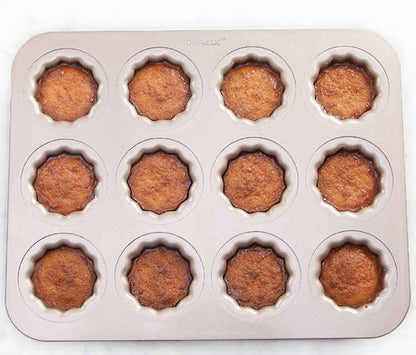 ChefMade Canelés Mould Tray, 12-cavities
