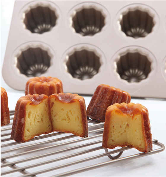 ChefMade Canelés Mould Tray, 12-cavities