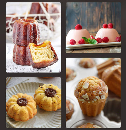 ChefMade Canelés Mould Tray, 12-cavities