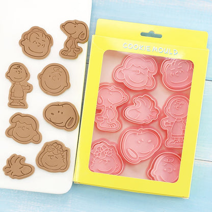 3D Cookie Mold set, Snoopy 8pcs