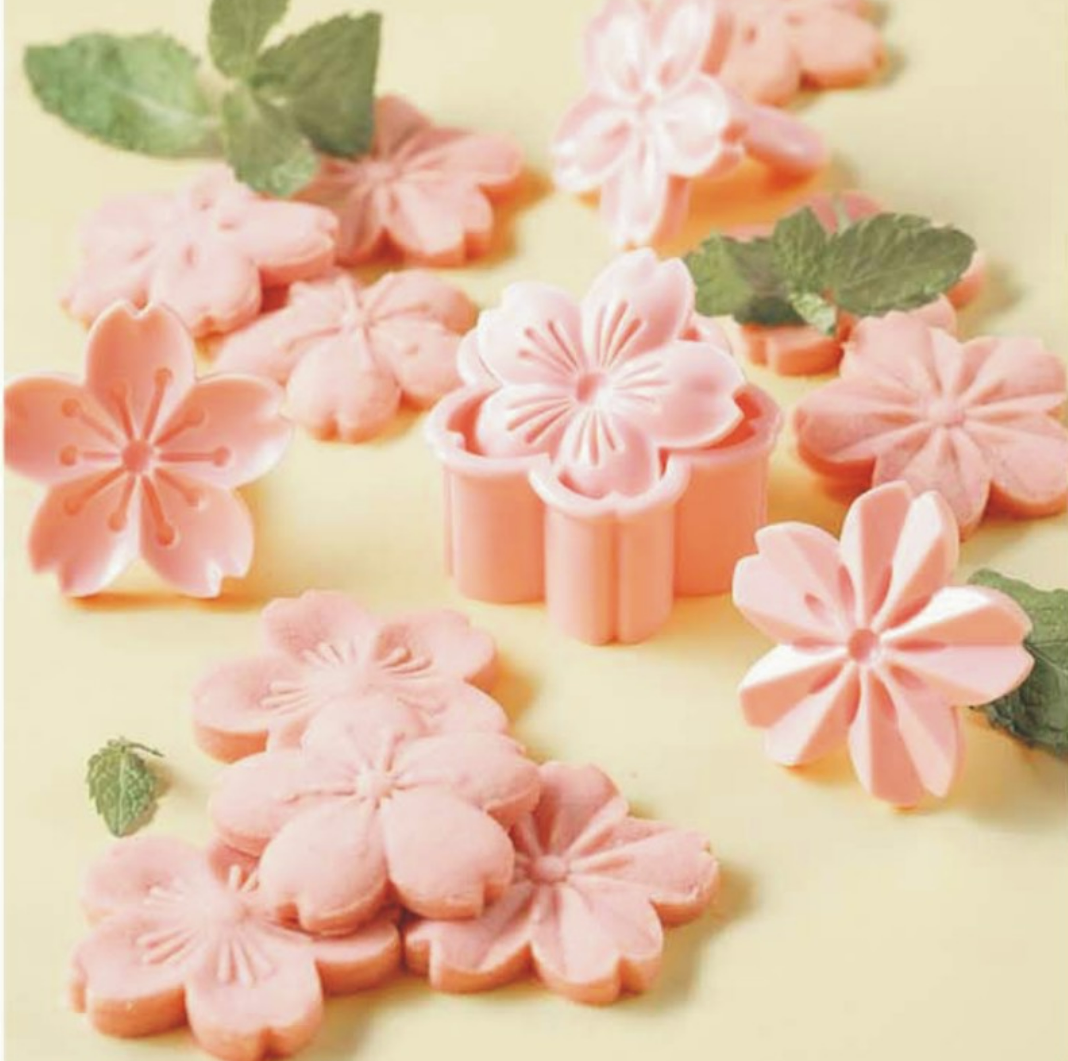 Cookie Mold set, 4pc Cherry Blossum Sakura Flowers