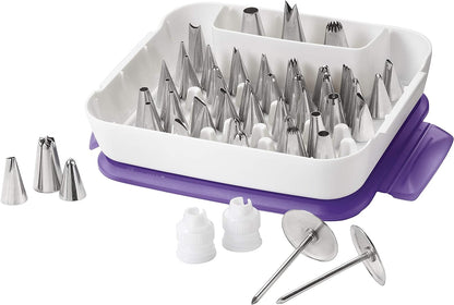 Wilton Master Decorating Tip Set, 55-Pcs, Purple