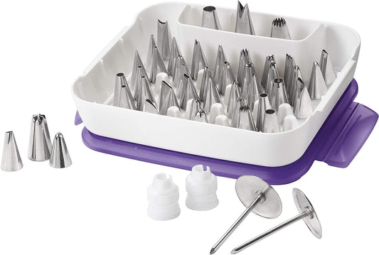 Wilton Master Decorating Tip Set, 55-Pcs, Purple