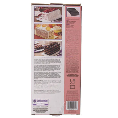 Wilton Easy Layers Loaf Cake Pan Set, 4-pc, Long