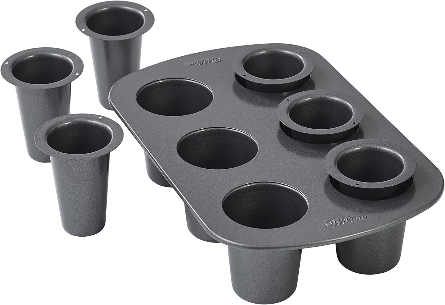 Wilton Cookie Shot Glass Pan Set, 6-cup