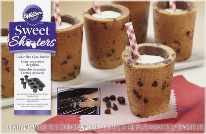 Wilton Cookie Shot Glass Pan Set, 6-cup