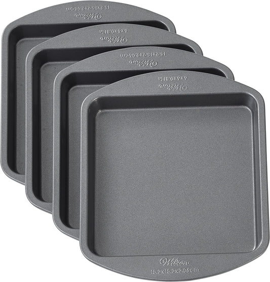 Wilton Easy Layers Cake Pan Set, 4-pc, Square