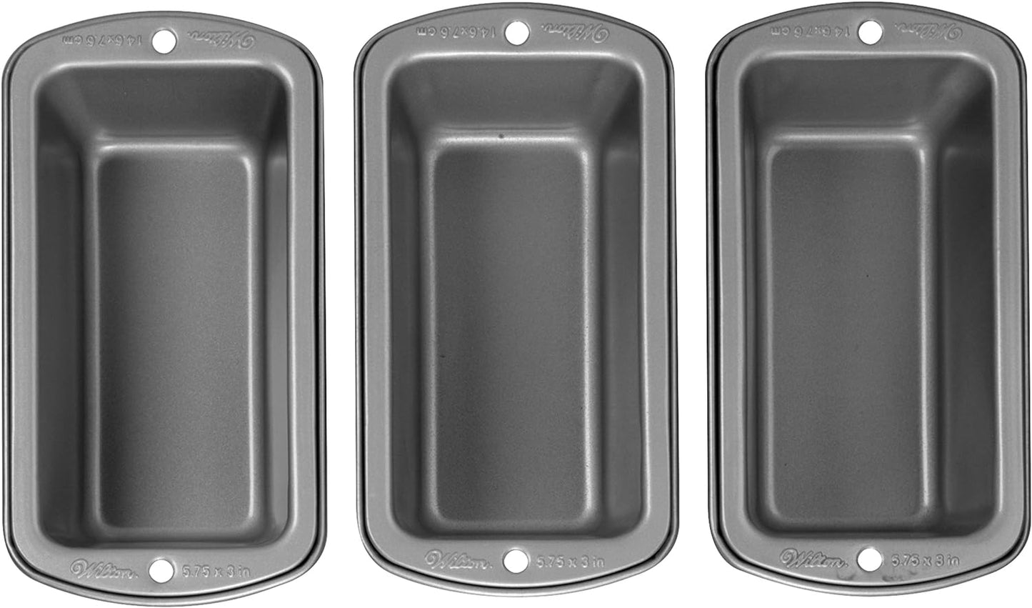 Wilton Recipe Right Mini Loaf Pan Set, 3-pc
