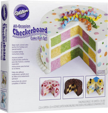 Wilton Checkerboard Cake Pan Set, 4-pc