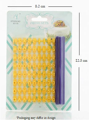 Alphabet Cookie/Biscuit Mould/ Press sets