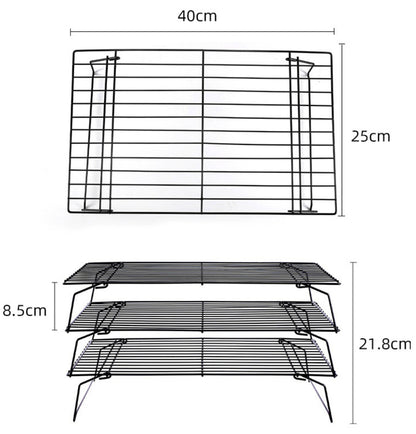 Cooling Rack Set, 3-Tier