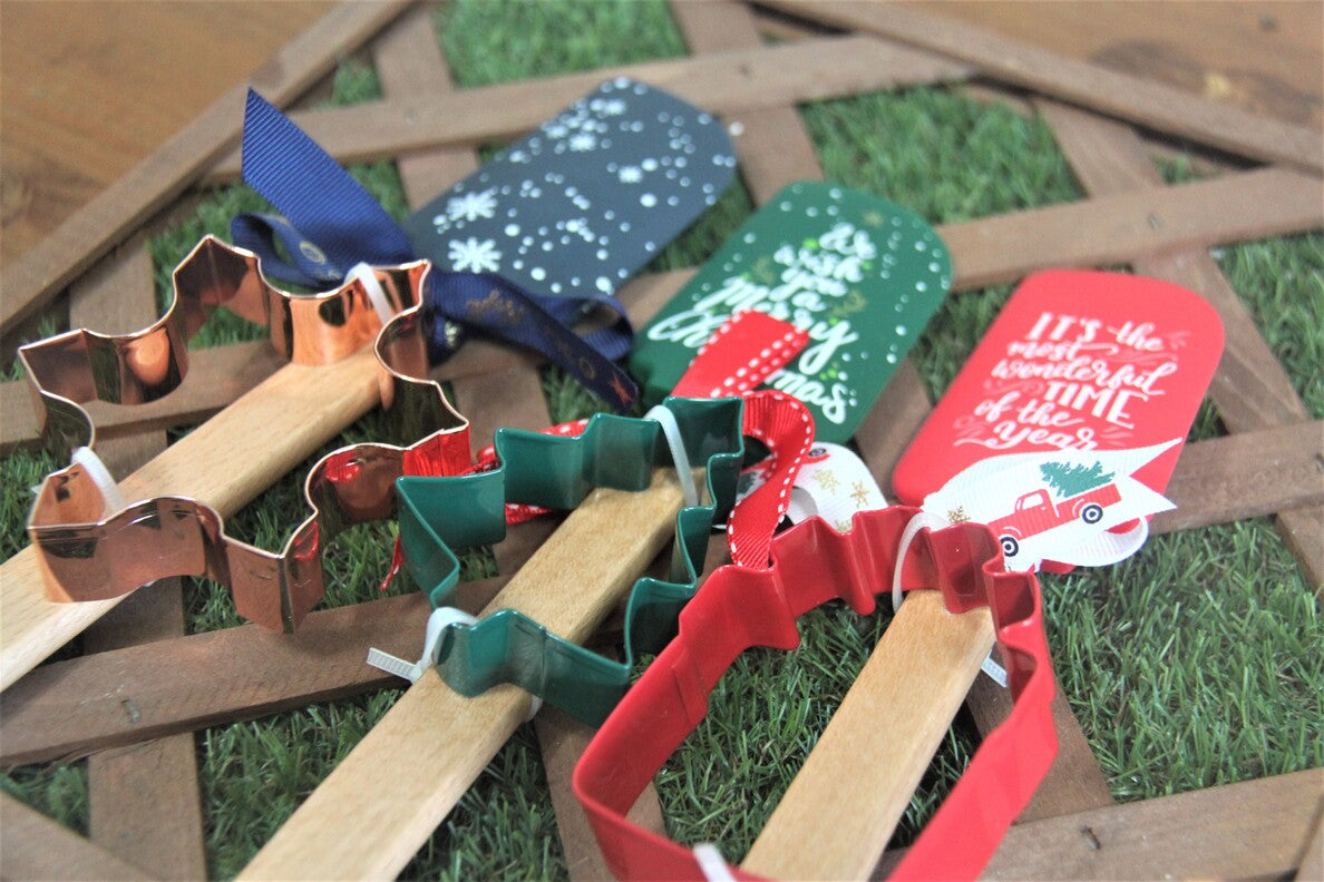 Christmas Spatula + Cookie Cutter Set, 2-pcs