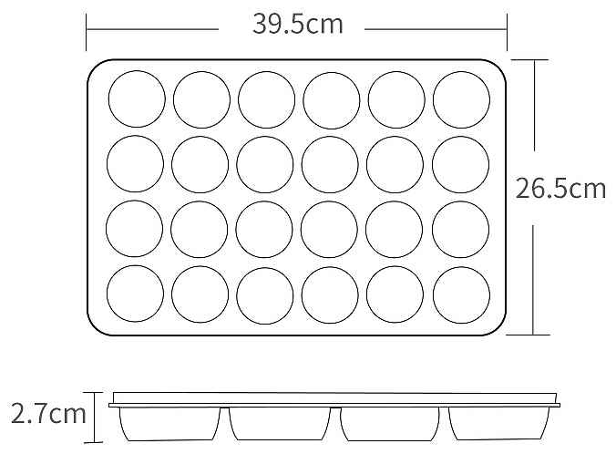 Mini Cupcake Pan, 24-cup
