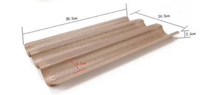 Chefmade Baguette Tray, 3-well, Long