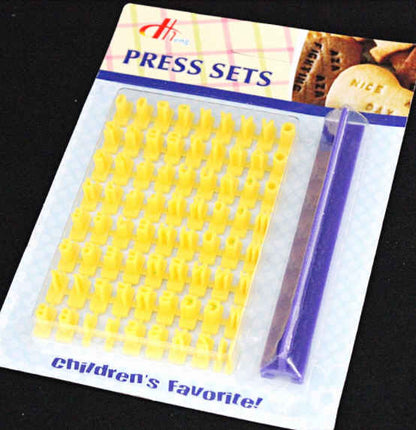 Alphabet Cookie/Biscuit Mould/ Press sets