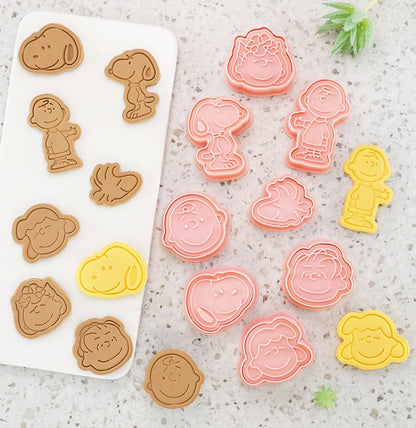 3D Cookie Mold set, Snoopy 8pcs