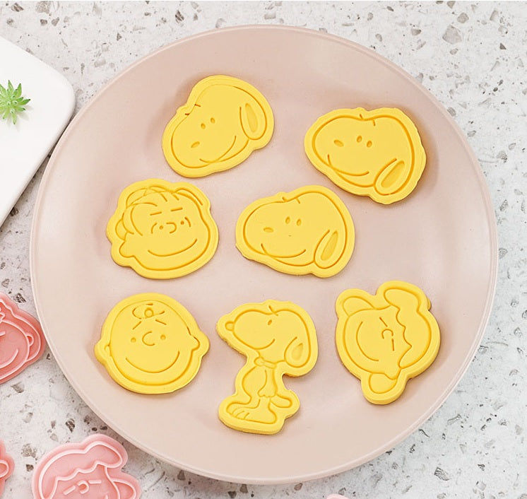 3D Cookie Mold set, Snoopy 8pcs