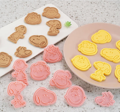 3D Cookie Mold set, Snoopy 8pcs