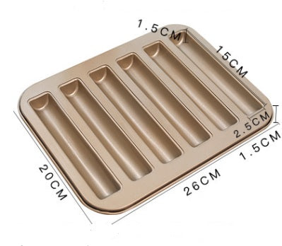 Cigar Mould Tray 6-cavities (Gold)
