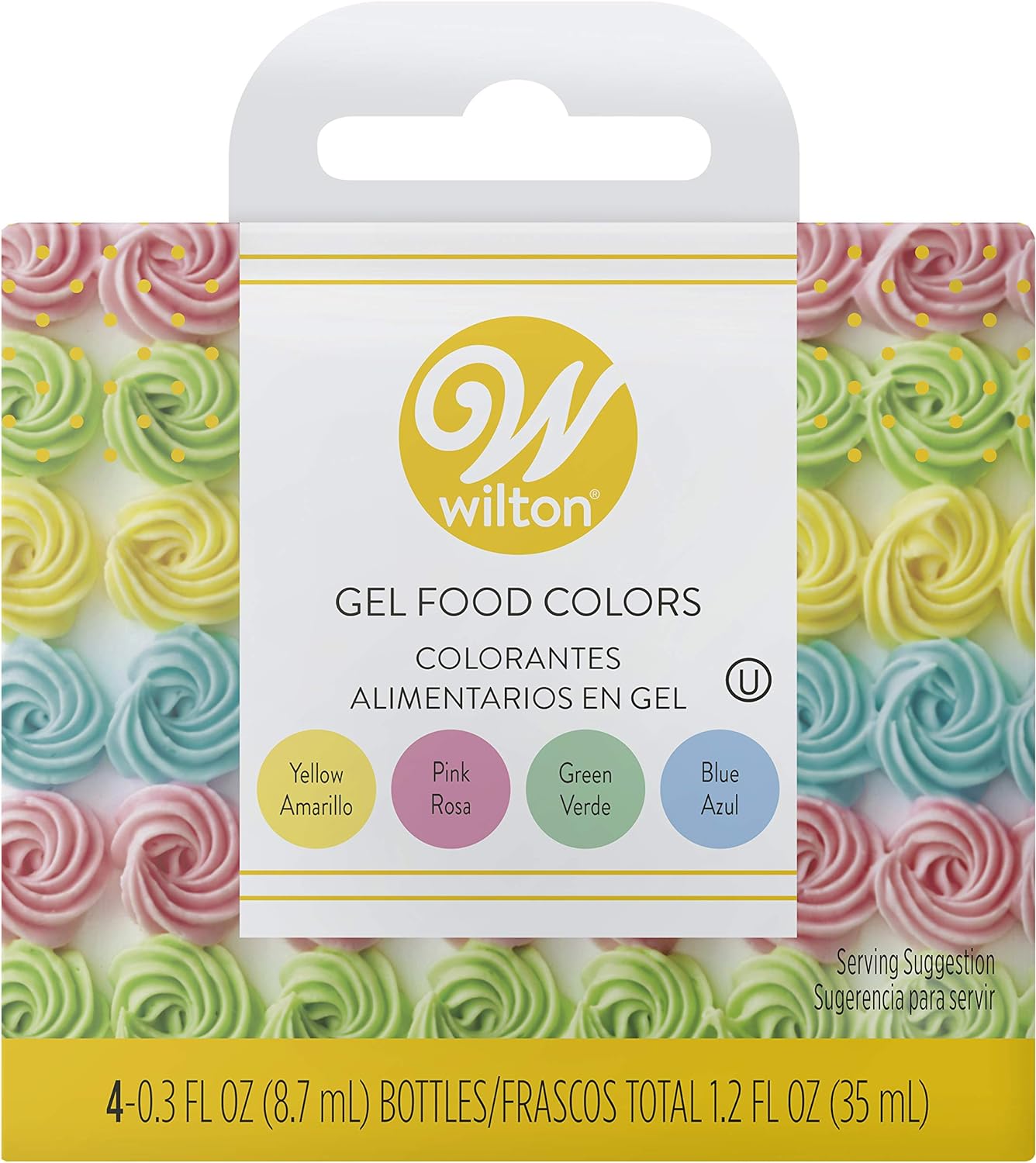Wilton Gel Icing Color Set, 0.3 Fl Oz, Pack of 4