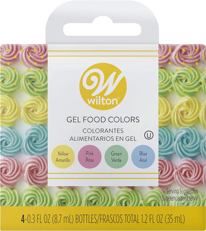 Wilton Gel Icing Color Set, 0.3 Fl Oz, Pack of 4