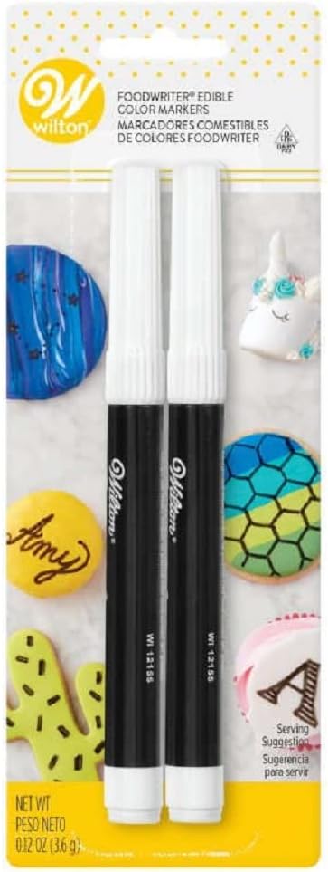 Wilton Black Food Writer Edible Ink Markers, 2-count/pack