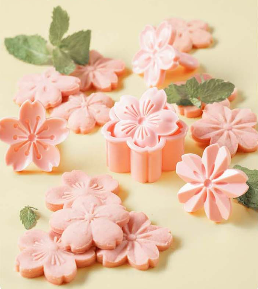 Cookie Mold set, 4pc Cherry Blossum Sakura Flowers