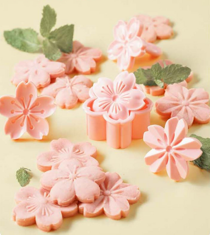 Cookie Mold set, 4pc Cherry Blossum Sakura Flowers