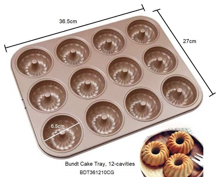 Bundt Cake Tray, 12-cavities, Standard
