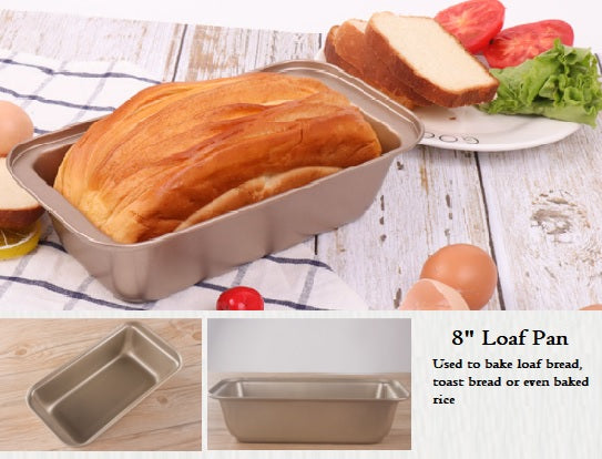 Bread Loaf Pan, 8", Pink