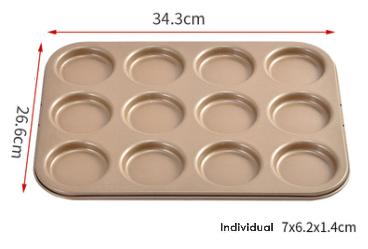 Whoopie Baking Tray, 12-Cavity