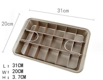 Brownie Pan, Removable Base, 18-cavities