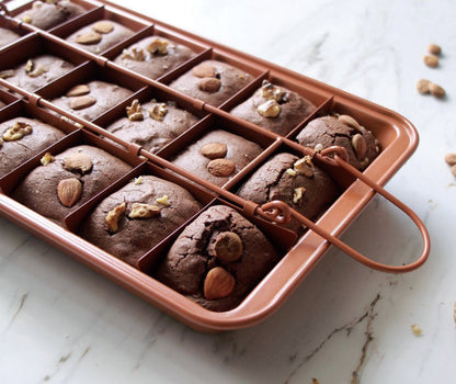 Brownie Pan, Removable Base, 18-cavities