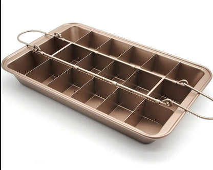 Brownie Pan, Removable Base, 18-cavities