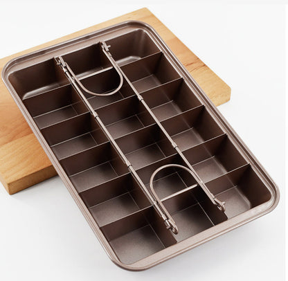 Brownie Pan, Removable Base, 18-cavities