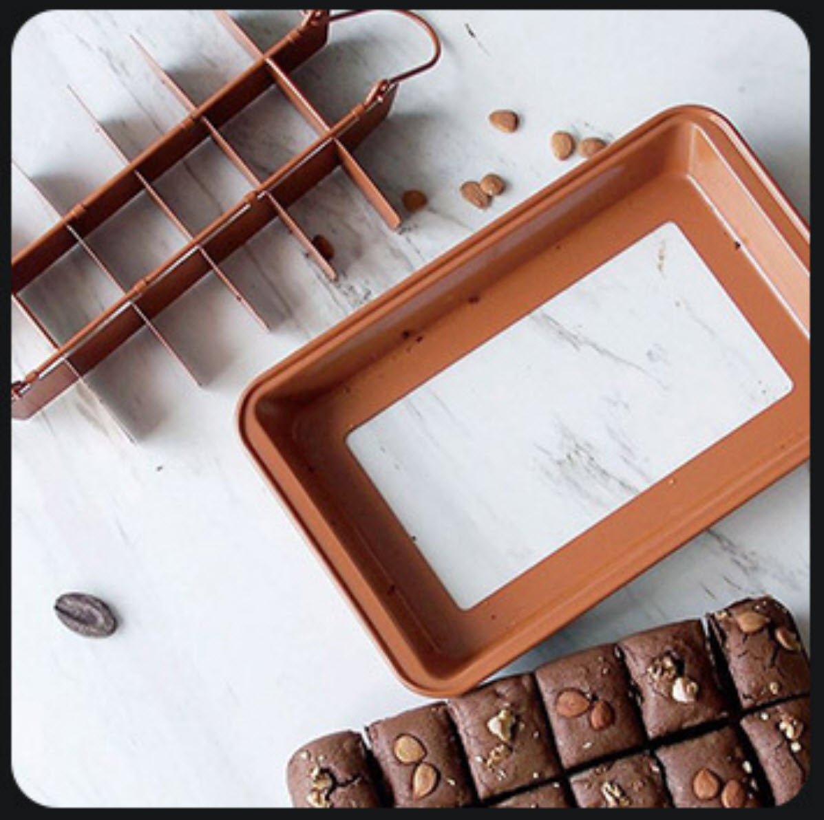 Brownie Pan, Removable Base, 18-cavities