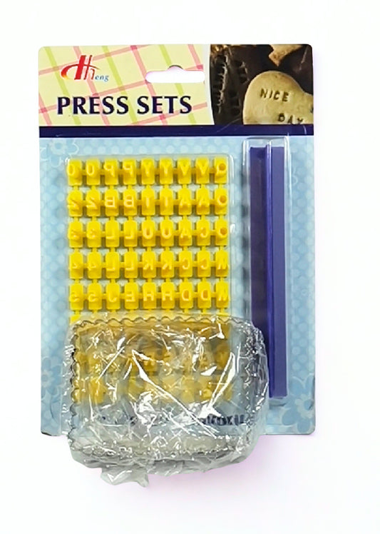Alphabet Cookie/Biscuit Mould/ Press sets
