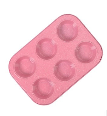 Cupcake Pan, 6-cup, Pink