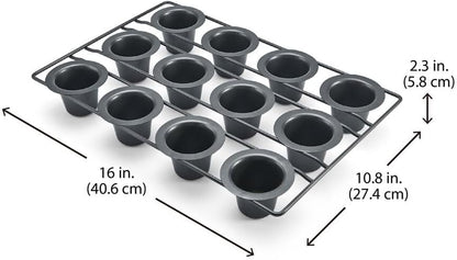 Chicago Metallic Professional Mini Popover Pan, 12-cavities