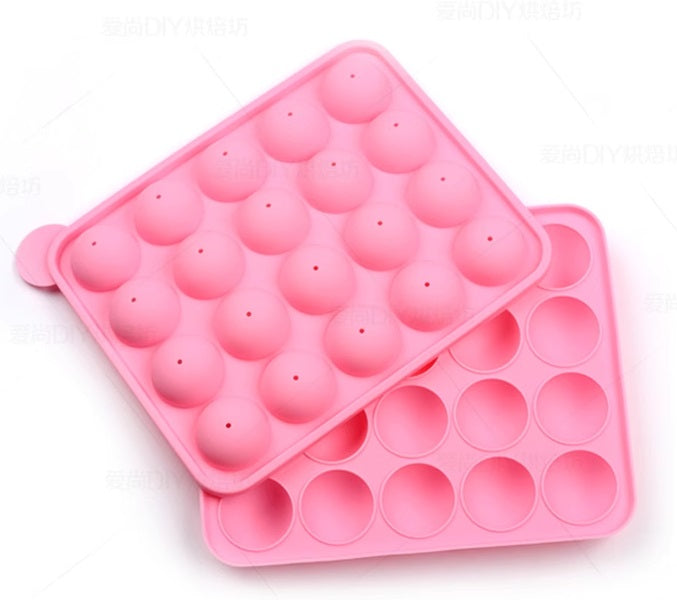 Silicone Cake Pop Mould, 20-cavities