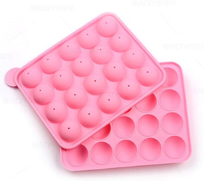 Silicone Cake Pop Mould, 20-cavities